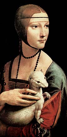 Leonardo "La dama con l'ermellino" 1485