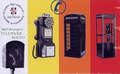GM Murrali telephone booth composizione con retro dedicato a Meucci
